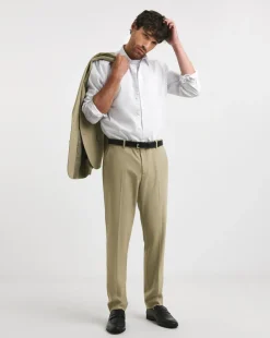 Tapered Fit Flat Front Trouser