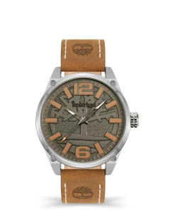 Timberland Ripley Z Brown Leather Strap Watch