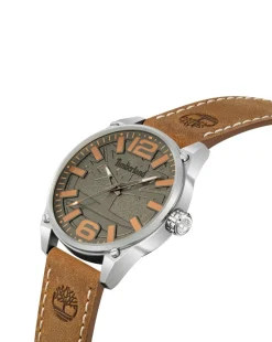 Timberland Ripley Z Brown Leather Strap Watch
