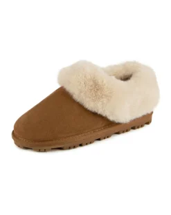 totes Ladies Real Suede Bootie W/Fur Cuff & Lining