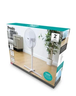 Tower 16 Inch Oscillating White Stand Fan