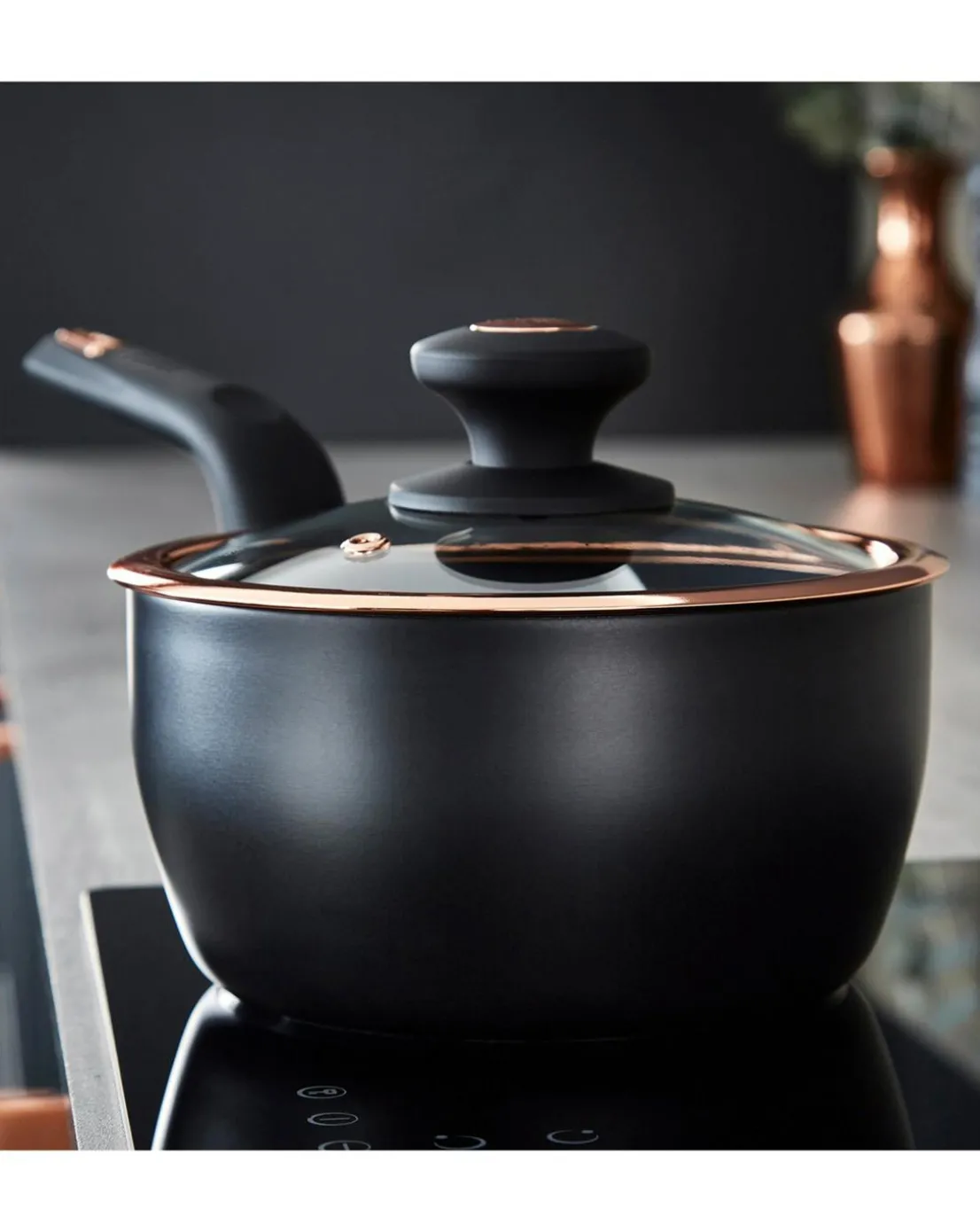 Tower Cavaletto Cookware 6 Piece Set Black