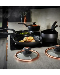 Tower Cavaletto Cookware 6 Piece Set Black