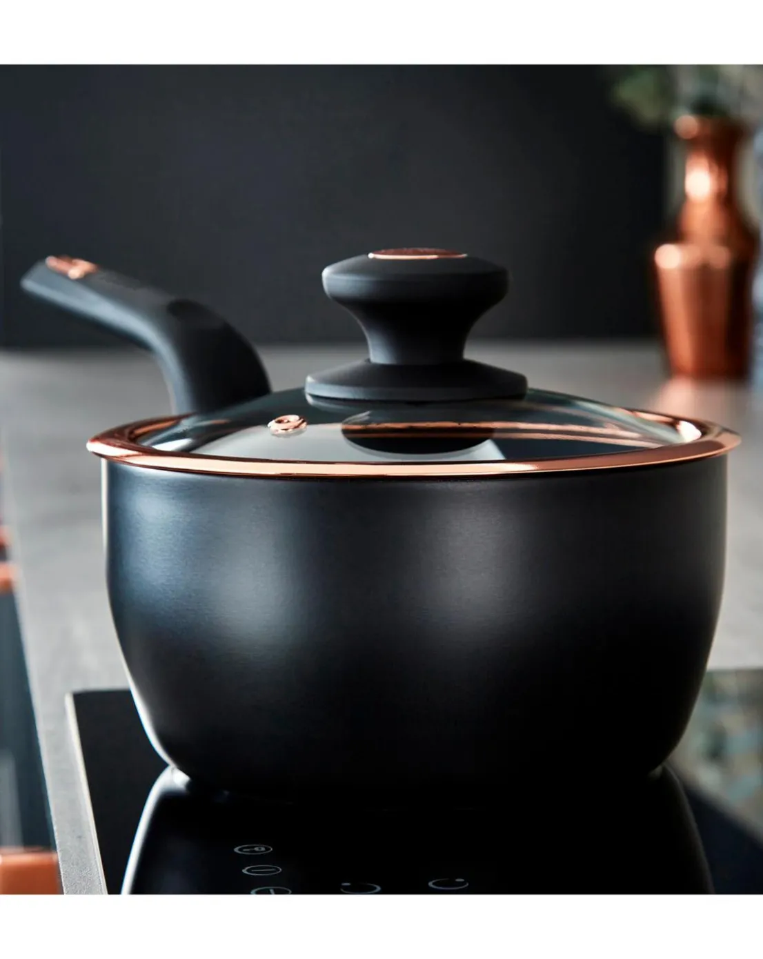 Tower Cavaletto Cookware 6 Piece Set Black