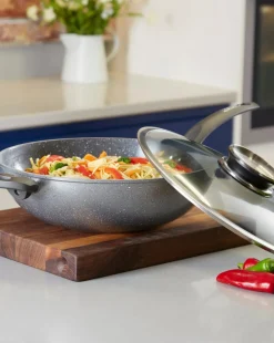 Tower Cerastone 30cm Forged Wok