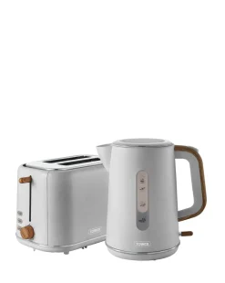 Tower Scandi Grey Kettle and 2 Slice Toaster Bundle