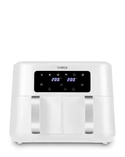 Tower Vortx White 8.5L Dual Basket Air Fryer