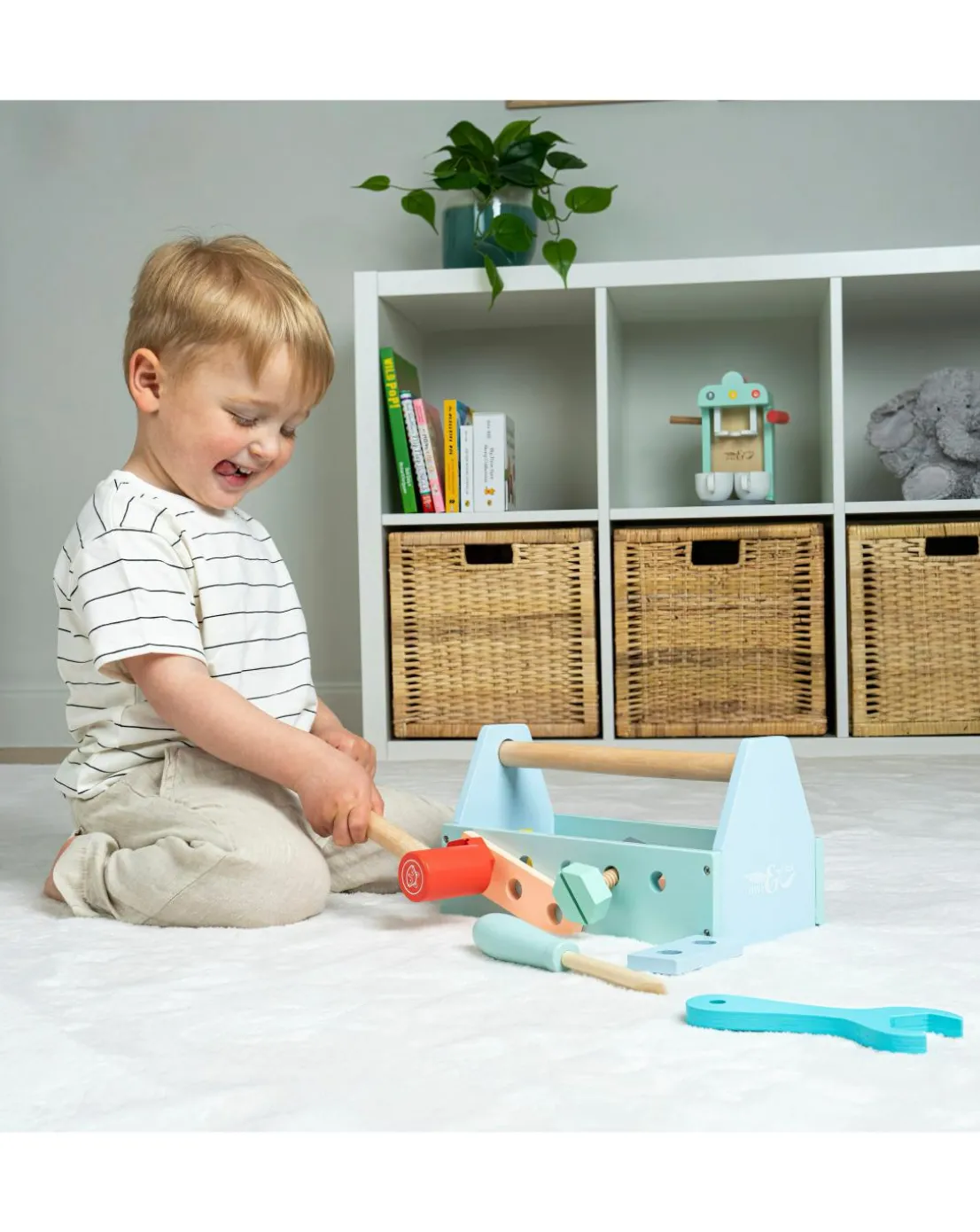 TP Owl & Fox Wooden Toolbox