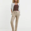 Truffle Linen Mix Tapered Trousers