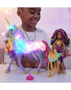 Unicorn Academy 11-inch Rainbow Light-Up Wildstar Unicorn