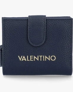 Valentino Bags Brixton Small Foldover Blue Wallet