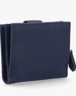 Valentino Bags Brixton Small Foldover Blue Wallet