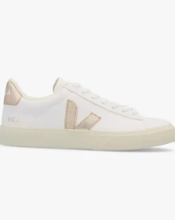 Veja Campo Extra White Platine Chromefree Leather Trainers