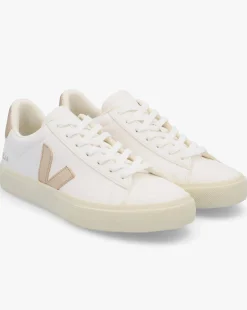 Veja Campo Extra White Platine Chromefree Leather Trainers