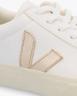 Veja Campo Extra White Platine Chromefree Leather Trainers