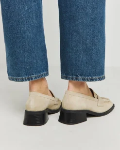 Westerly Low Block Heel Suede Loafers Extra Wide EEE Fit