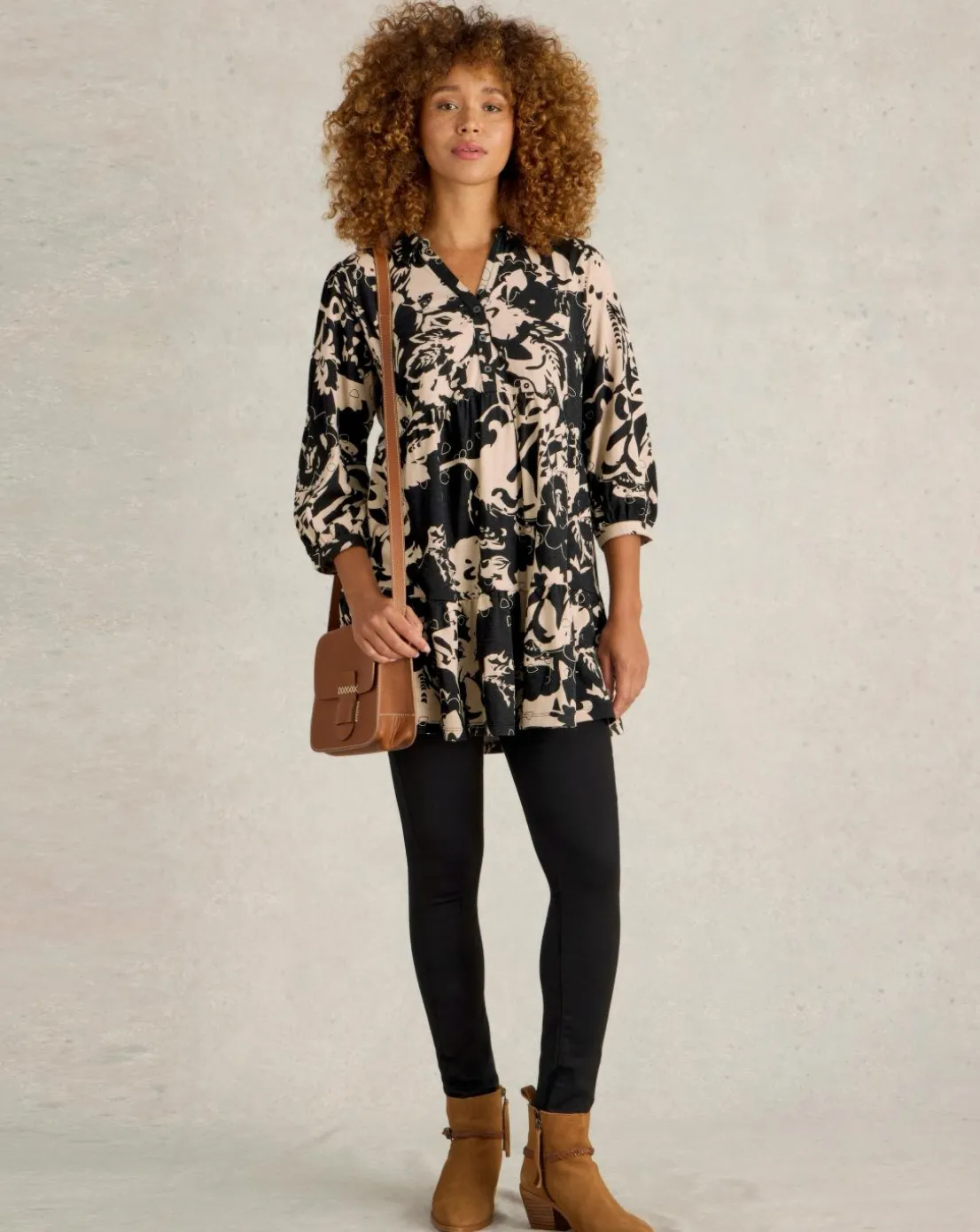 White Stuff Nela Printed Shirt Tunic