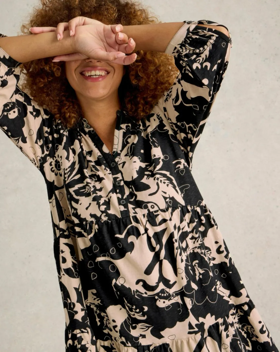 White Stuff Nela Printed Shirt Tunic