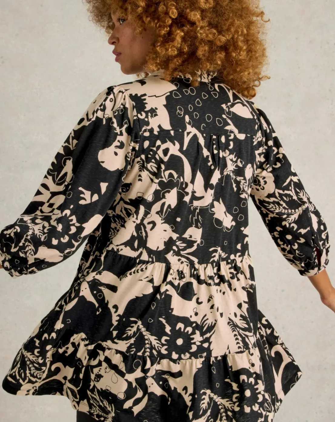White Stuff Nela Printed Shirt Tunic