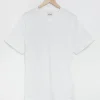 White V-Neck T-shirt Long