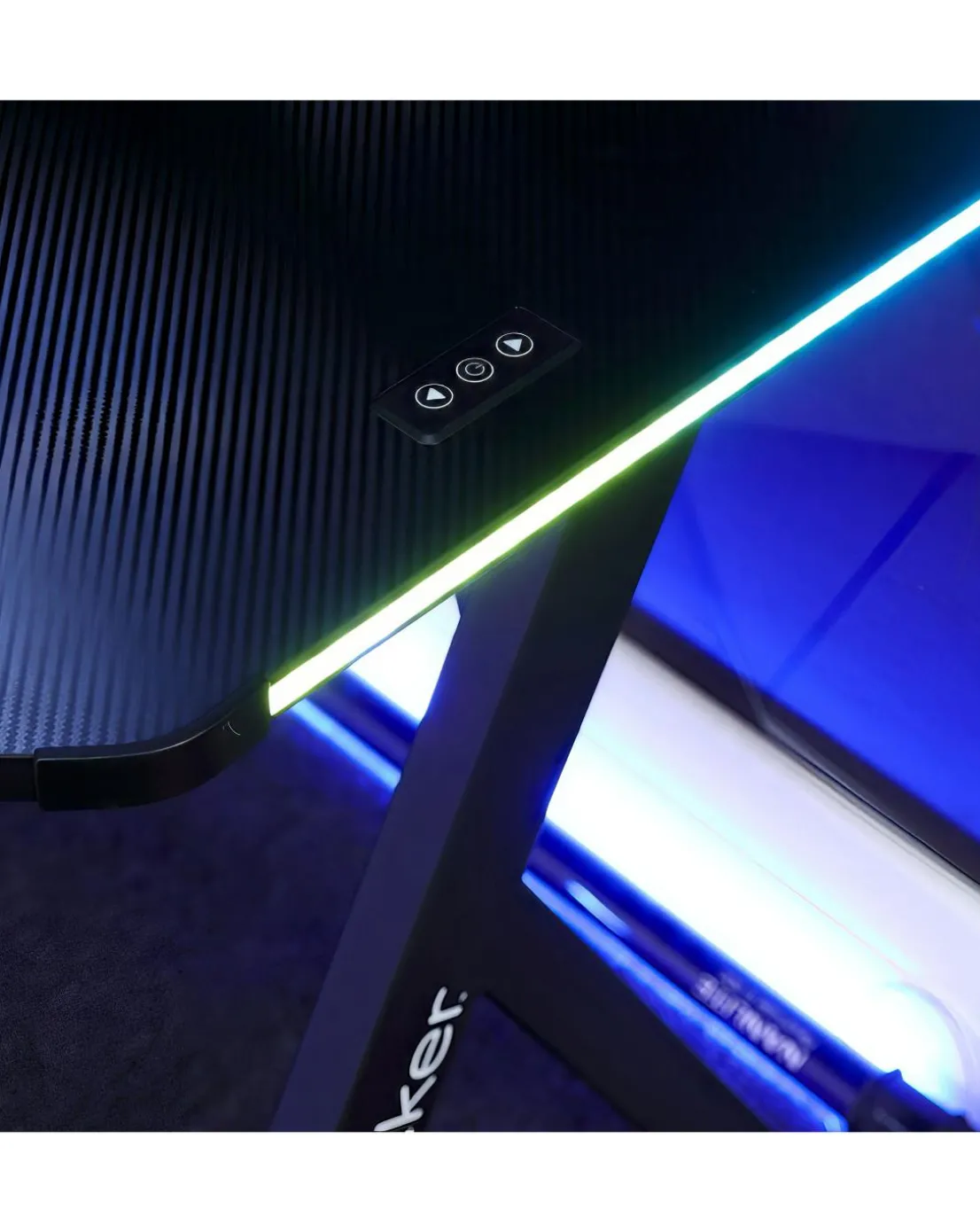 X Rocker Lumio XL Gaming Desk with 3 Sided App-Controlled LED Lighting