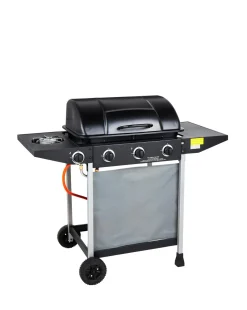 3 Burner Gas BBQ with Side Burner with Cover