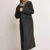Charcoal Classic Wool Blend Coat