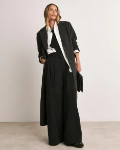 Charcoal Classic Wool Blend Coat