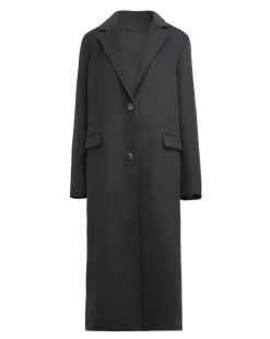 Charcoal Classic Wool Blend Coat
