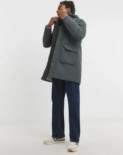 Charcoal Nylon Parka