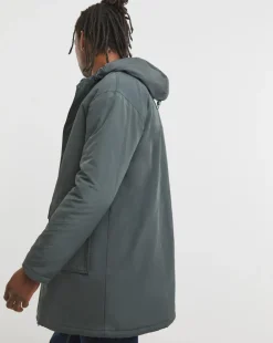 Charcoal Nylon Parka