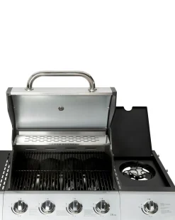 Charles Bentley 4 Burner Gas BBQ with Side Burner