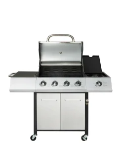 Charles Bentley 4 Burner Gas BBQ with Side Burner