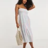 Cotton Bandeau Beach Dress