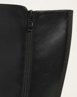 Cushion Walk Block Heel Knee High Boot Wide E Fit Curvy Calf