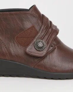 Cushion Walk Touch & Close Ankle Boot Extra Wide EEE Fit