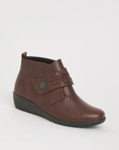 Cushion Walk Touch & Close Ankle Boot Extra Wide EEE Fit