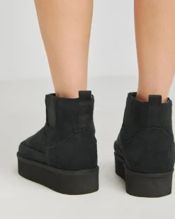 Edith Flatform Warm Lined Chelsea Snug Boots Extra Wide EEE Fit