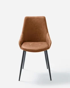 Etta Faux Leather Pair of Dining Chairs