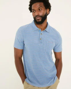 Fatface Indigo Perranporth Polo - Indigo Blue