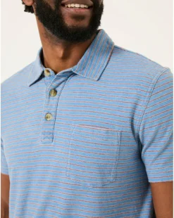 Fatface Indigo Perranporth Polo - Indigo Blue