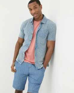 FatFace Truro Geo Jersey Shirt