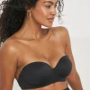 Figleaves Smoothing Multiway Balcony Bra B-GG - Black