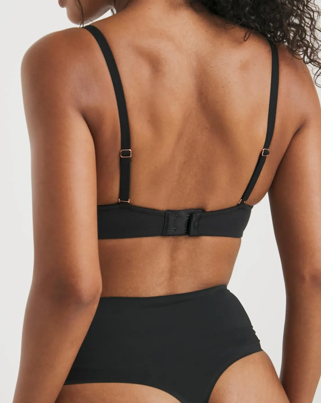 Figleaves Smoothing Multiway Balcony Bra B-GG - Black