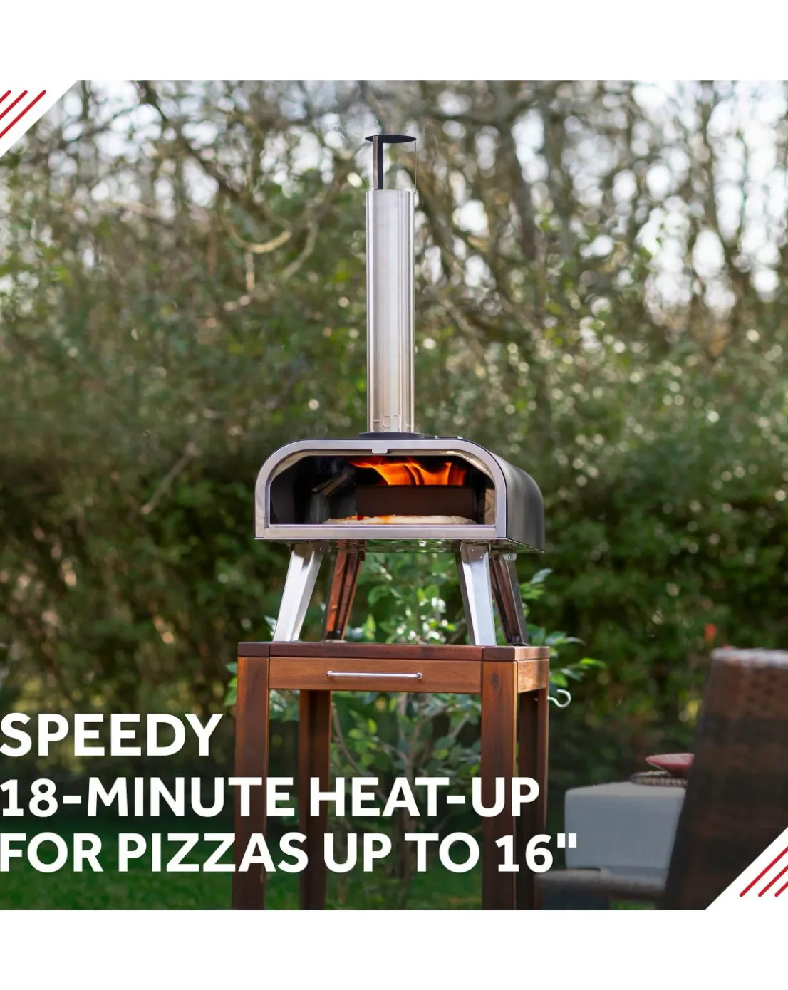 George Foreman 16" Pizza Oven with Paddle & Carry Bag