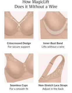 Glamorise Plus Size MagicLift Seamless Bra 1007