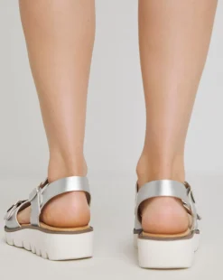 Heavenly Feet Trudy Buckle Strap Sandals Ex Wide Fit