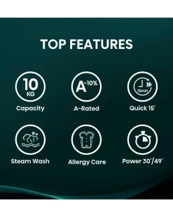 Hisense WF1Q1041BW 1 Series 10kg 1400 Spin Washing Machine - White