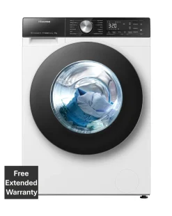 Hisense White 5S Series Auto Dosing WF5S1245BW WiFi-Enabled 12kg Washing Machine