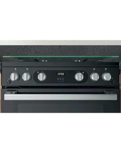 Hotpoint HDM67G0C2CB/UK Gas Double Cooker - Black